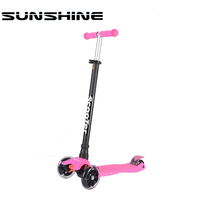 Vente en gros de trottinettes roses de haute qualité pour garçons et filles de 4 ans de 7 ans