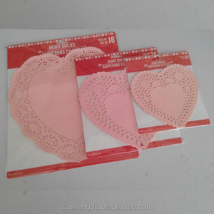 Precio razonable buena calidad desechable decration blanco del corazón del doilies manteles 10 " para el <span class=keywords><strong>hotel</strong></span> suministros - Product Image 1