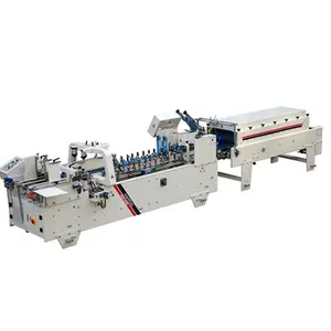 Kartonnen 4 6 Hoek Automatische Vouwen Lijmen Kartonnen Doos Map Gluer Machine