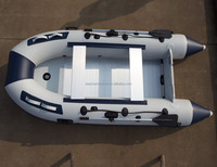 Bateau pneumatique à haute performance, fonctionnement fluide, plancher en aluminium résistant à la corrosion