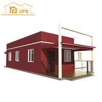 Villa préfabriquée de 100 m² au Ghana, maison à panneaux sandwich décorée à faible coût, 2 chambres