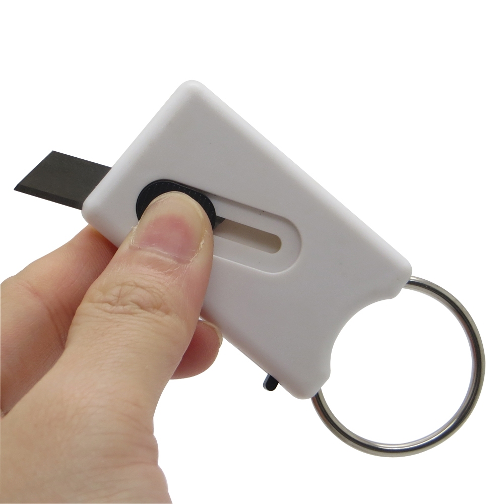 Plastic Paper Knife Envelope Slitter Keychain Letter Opener Support Customize