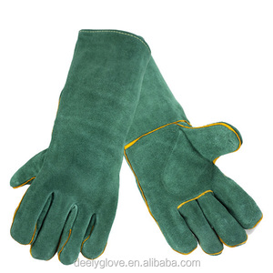 <span class=keywords><strong>Gant</strong></span> <span class=keywords><strong>de</strong></span> soudage pour cuir doublé, gantelets <span class=keywords><strong>de</strong></span> qualité supérieure, vert - Product Image 1