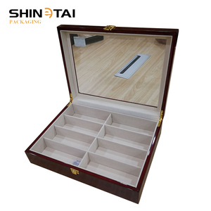 Nhà Máy Trung Quốc Nhà Cung Cấp Cá Nhân Sang Trọng PU Kính Hiển Thị Trường Hợp Hộp - Product Image 5