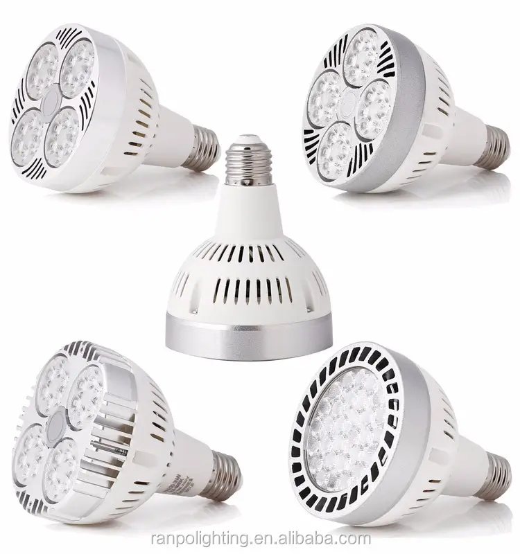 도매 LED E27 E26 35W 스포트 라이트 PAR30 상업 조명 SMD COB 칩 높은 전원 쿨 중립 따뜻한 흰색 전구 램프 85-265V