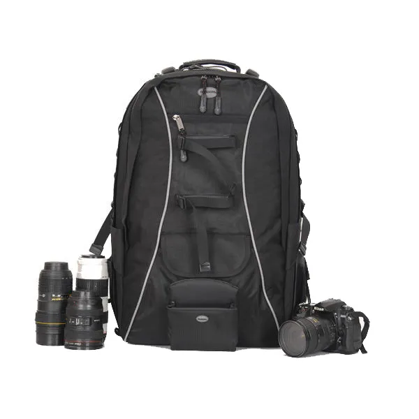 Nueva mochila grande de poliéster para exteriores Dslr Slr acolchada bolsa de cámara video fotografía impermeable mochila