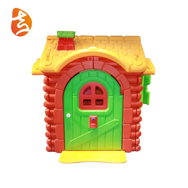 Kinder spielen Spiele Spielzeug, Cubby House, MINI Plastic Kids Playhouse Chemischer Druck behandeltes Holz Typ über 2 Jahre 3 Jahre Farbe PE