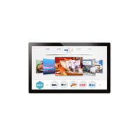 Pantalla de Señalización Digital LCD con Wifi, Tableta Android Todo en Uno de 21.5 Pulgadas para Montaje en Pared, Pantalla Publicitaria Comercial para Comercios Minoristas