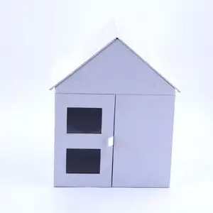 Unique Design Two Layers Rigid Cardboard Paper Packaging House Shaped Gift Box