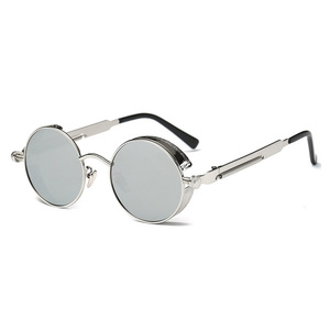 92714 Superhot Eyewear Retro <span class=keywords><strong>Vintage</strong></span> Metallo Rotonda Steampunk <span class=keywords><strong>Occhiali</strong></span> <span class=keywords><strong>Da</strong></span> <span class=keywords><strong>Sole</strong></span> - Product Image 4