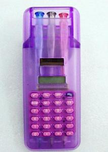 Рекламный подарок электронный цифровой студенческий калькулятор с пеналом для студентов - Product Image 6