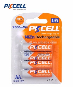 핫 세일 중국 공장 <span class=keywords><strong>1.6v</strong></span> <span class=keywords><strong>Nizn</strong></span> 충전식 배터리 충전 AA 2500mwh 배터리 - Product Image 2