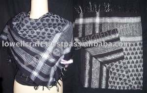 Lurex Coeur Motif Cou Écharpe Arabe Arafat Coton Shemagh Keffiyeh Hiver Denim Polyester Palestine Inspiré Conception - Product Image 2