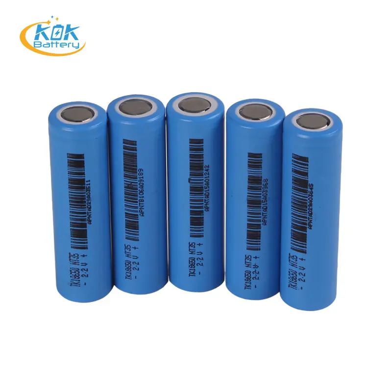 KOK POWER 2.2 v 1.3ah lto 18650 batterij lithium solar batterij RV EV batterij