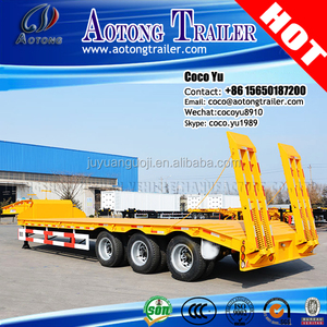 Giá rẻ Heavy duty cổ ngỗng lõm chùm tri-trục cải tạo sử dụng lowbed trailer bán để bán - Product Image 3