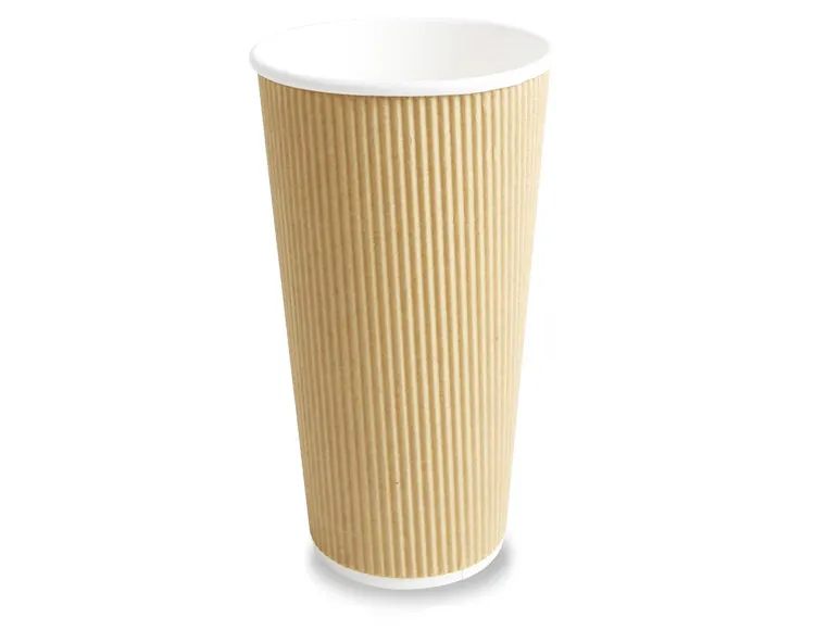 simple style pure black pla ripple wall paper coffee cups 12 oz with recyclable lids