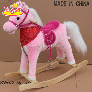 Caballo balancín de madera popular al por mayor para niños W16D066 - Product Image 2