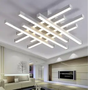 Arañas de techo LED modernas para dormitorio y sala de estar, creativo, cuerpo blanco y negro, MD1029