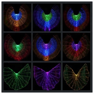 Bestcance Ailes de danse orientale illuminées LED ISIS <span class=keywords><strong>WINGS</strong></span> RAINBOW GOLD White <span class=keywords><strong>Silver</strong></span> <span class=keywords><strong>Wings</strong></span> - Product Image 5