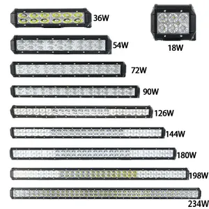 Accessori Per auto 18W,36W,54W,72W,90W,126W,144W180W,198W,234W Ha Condotto La Luce Bar 10-30V Luce Bar Led 144w