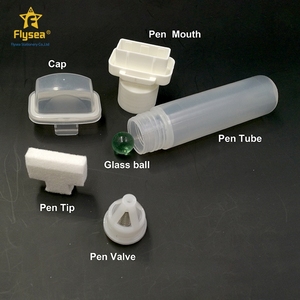 Marqueur permanent rechargeable d'encre à base d'eau directe Oem 30mm avec pointe de pinceau plat stylo vide fabriqué <span class=keywords><strong>pour</strong></span> un usage quotidien - Product Image 4