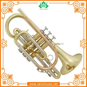 Trompete de fabricação de instrumento de bronze chinês