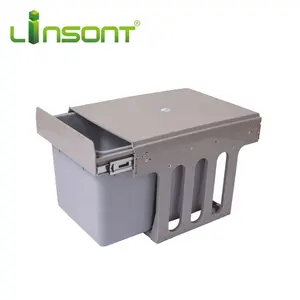 China supplier drawer pull out plastic recycle bin spare parts rubbish bin Factory