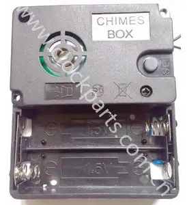 KFOUR W-130 High Quality Modern Design Quartz Trigger Movement <strong>Westminster</strong> <strong>Chime</strong> Box with Plastic Square Pattern Battery Powered - Product Image 1