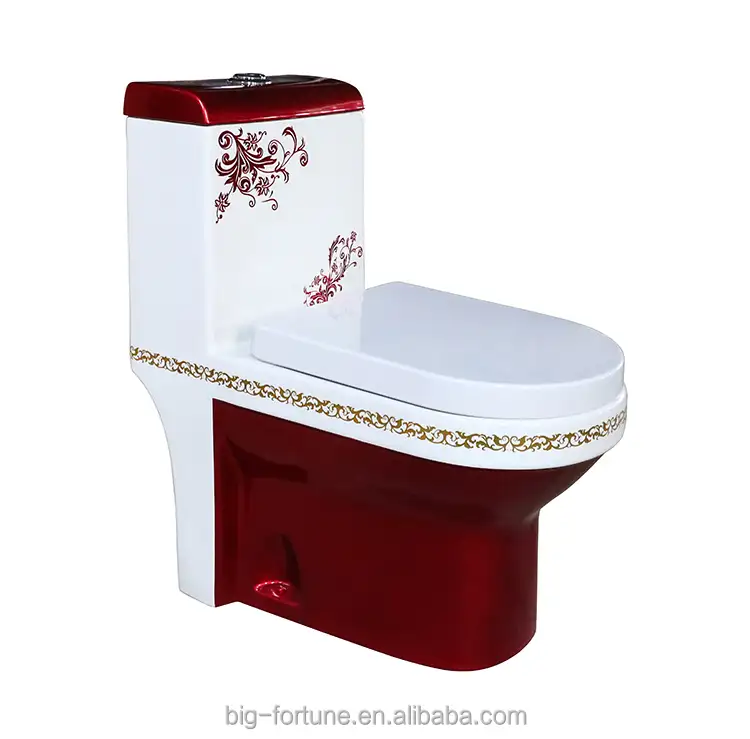 Bol de toilette en céramique, pour animal de toilette, couleur rouge
