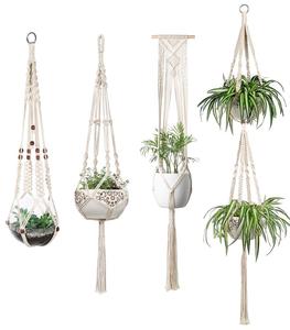 2019 venta caliente de encargo OEM colgando de la pared de algodón interior macrame planta suspensión para la decoración del jar - Product Image 2