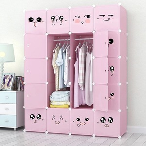 Armoire de rangement modulaire portable DIY, organisateur de placard peu encombrant avec tringle de suspension et <span class=keywords><strong>cubes</strong></span> profonds - Product Image 6