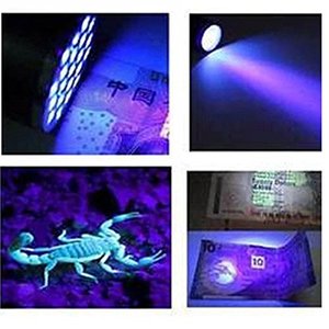 Ultraviyole Ultraviolet LED el feneri 51 parlak UV ışıkları alüminyum vücut köpek idrar tahta kurusu dedektörü AA pil Pet lekeleri dedektörü - Product Image 4