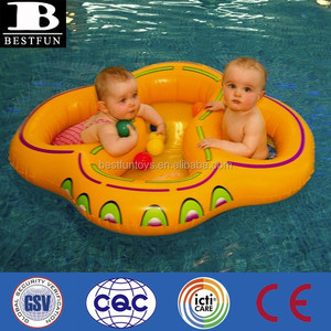 Flotador inflable de PVC ecológico para niños y bebés, doble asiento de natación flotante de agua - Product Image 3