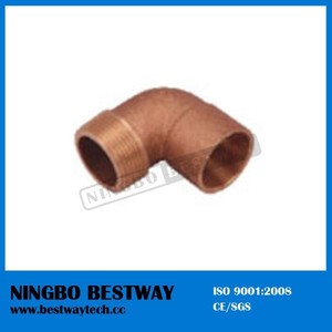 1/2 \ "a 2 \" NPT BSP 90 grados codo hembra accesorios de tubería Manual potencia latón bronce - Product Image 4