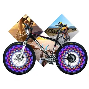 Promotional Customized DIY pattern bike bicycle spoke LED light for wholesale