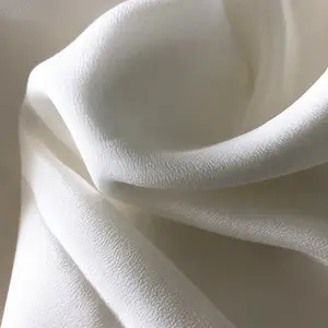 High Quality Custom 100% Pure Silk Crepe de chine Fabric Silk CDC for Summer Women Dress with 6A Grade