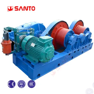 Wire Rope Double Drum Electric Winch for Material Loading Unloading Hoisting Towing Pulling Mooring Anchor Winch Price