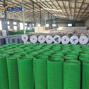 ירוק pvc מצופה 1/2 אינץ מרותך חוט מסך/מרותך רשת תיל ברזל לחמניות/פנלים - Product Image 3