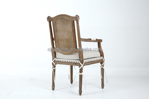 <span class=keywords><strong>Chaise</strong></span> de salle à manger en rotin français Vintage, <span class=keywords><strong>chaise</strong></span> en bois massif pour Restaurant hôtel Studio pays américain - Product Image 4