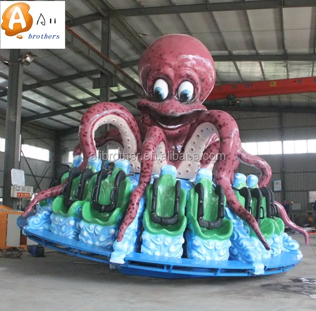 Công Viên Ngoài Cửa Ly Kỳ Quay Nhỏ Octopus Giải Trí Rides Để Bán