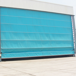 Automatico di Grandi Dimensioni <span class=keywords><strong>IN</strong></span> <span class=keywords><strong>PVC</strong></span> Tessuto Flessibile di Rolling up Porte Sollevamento Tessuto Hangar Porte Per Aeromobili - Product Image 1