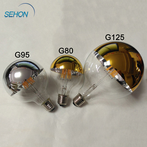 G125 Shadowless Half Mirror Led Filament <strong>Bulb</strong> - Product Image 3