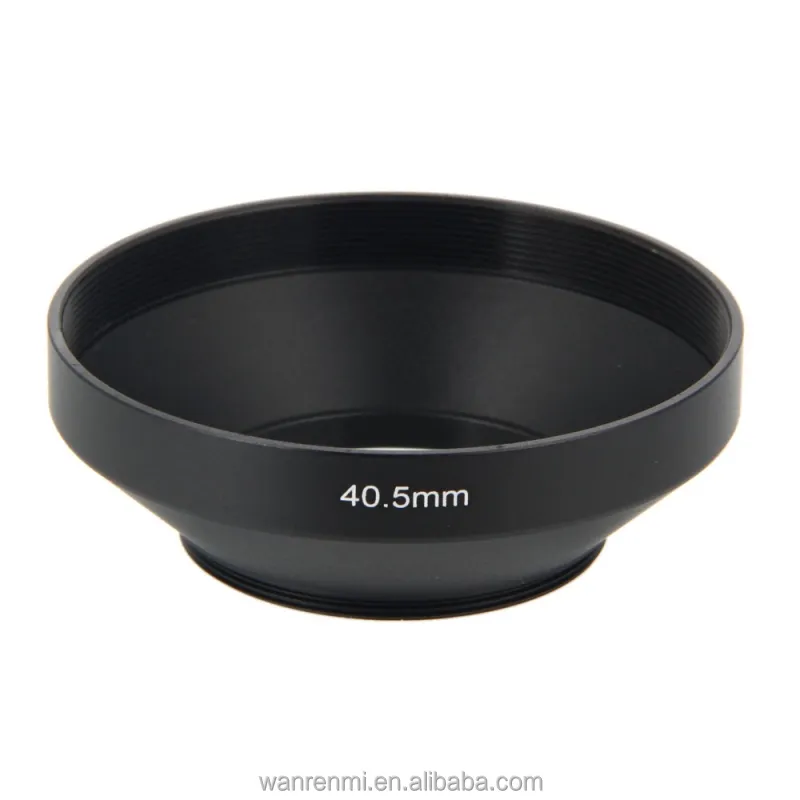 40.5mm Metal Wide Angle Camera Lens Hood Filter Thread Camera Lens hood for Canon Nikon
