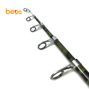Canne à pêche télescopique à camouflage vert de l'armée, accessoire <span class=keywords><strong>en</strong></span> carbone Super résistant, bon marché, 2.4m - Product Image 4