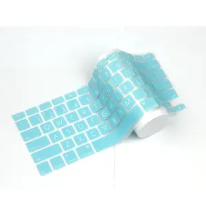 De idioma teclado de silicona resistente al agua cubierta del teclado de ordenador portátil de silicona protector para macbook