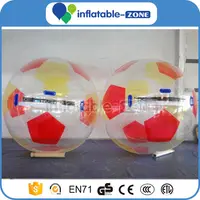 Forma del balompié bola que camina del agua inflable pvc piscina inflable bola que camina como un gran fútbol