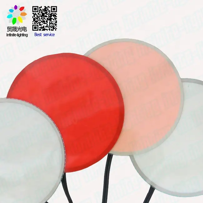 Lámina electroluminiscente multicolor, el panel led circular