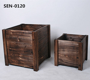 <strong>Square</strong> <strong>Wooden</strong> <strong>Planter</strong> - Product Image 1
