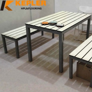 Kepler-Plateau <span class=keywords><strong>de</strong></span> <span class=keywords><strong>travail</strong></span> étanche et anti-UV pour la salle à manger, en bois, noyer, extérieur, stratifié, Hpl, 12mm, 1220x2440mm - Product Image 6