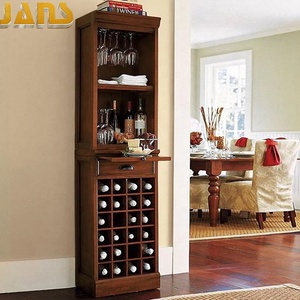 modern living room storage furniture ash solid wood wine cabinet wooden wine display showcase rack